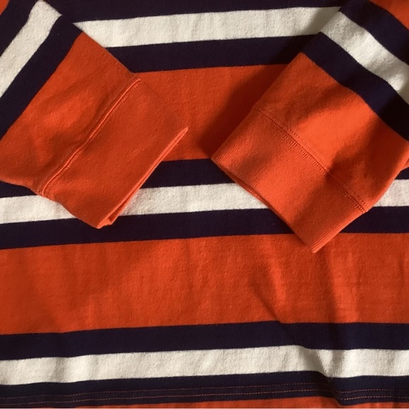 Polo Ralph Lauren Classic Orange and Navy Stripe Rugby Jersey. XL - Picture 5 of 6